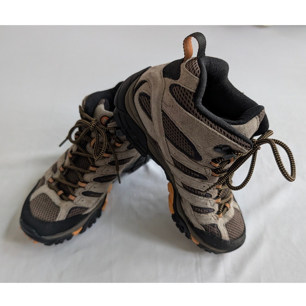 Merrell Moab 2 Mid Mens Size 7.5 Earth Brown Hiking Boots J06045 Vibram Sole
